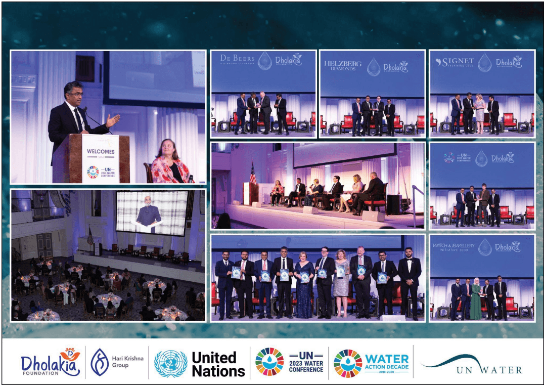 Dholakia Foundation Honour Lakes at UN 2023 Water Conference Gala Event